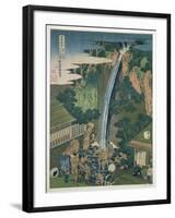 Waterfall of Roben, Oyama, Japan, 1827-Katsushika Hokusai-Framed Giclee Print