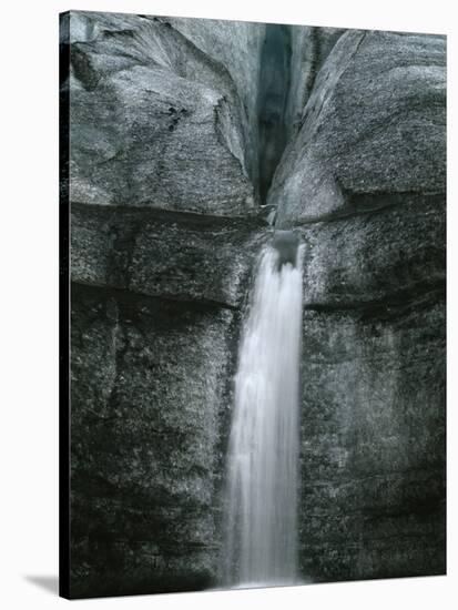 Waterfall Off Myrdalsjoekull Glacier-Micha Pawlitzki-Stretched Canvas