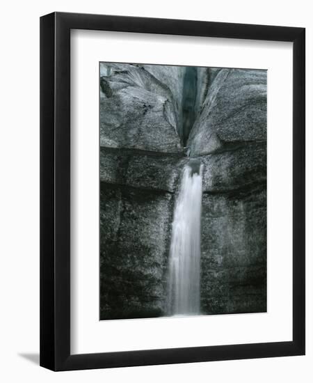 Waterfall Off Myrdalsjoekull Glacier-Micha Pawlitzki-Framed Premium Photographic Print