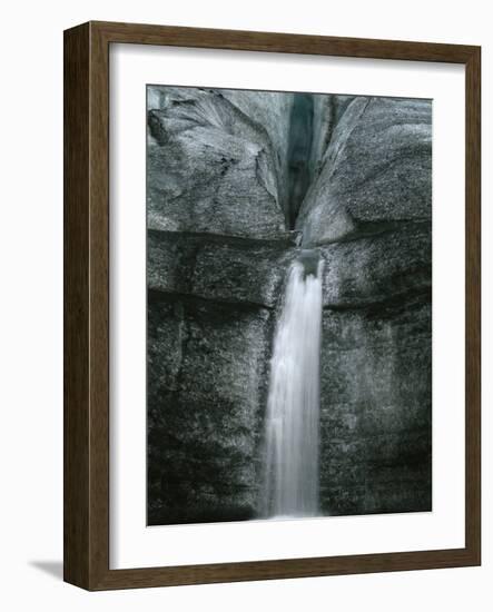 Waterfall Off Myrdalsjoekull Glacier-Micha Pawlitzki-Framed Photographic Print