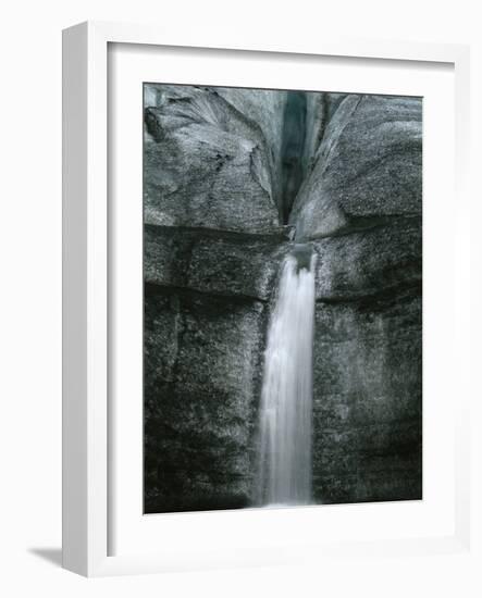 Waterfall Off Myrdalsjoekull Glacier-Micha Pawlitzki-Framed Photographic Print