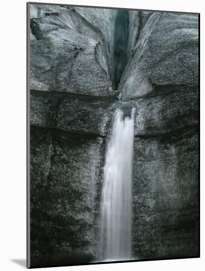 Waterfall Off Myrdalsjoekull Glacier-Micha Pawlitzki-Mounted Photographic Print