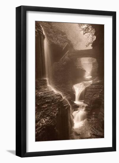 Waterfall on a Rainy Day-Igor Svibilsky-Framed Photographic Print