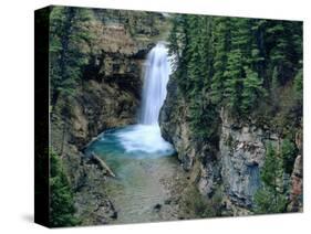 Waterfall on Falls Creek in Lewis and Clark National Forest, Montana, USA-Chuck Haney-Stretched Canvas