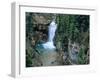 Waterfall on Falls Creek in Lewis and Clark National Forest, Montana, USA-Chuck Haney-Framed Photographic Print