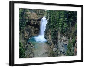 Waterfall on Falls Creek in Lewis and Clark National Forest, Montana, USA-Chuck Haney-Framed Photographic Print