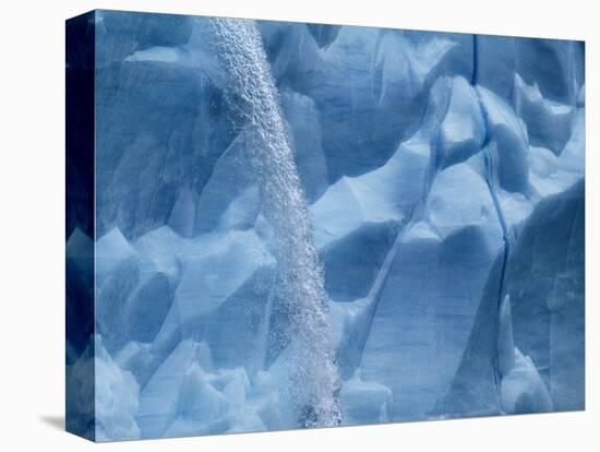 Waterfall on Glacier on Spitsbergen-Hans Strand-Stretched Canvas