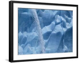 Waterfall on Glacier on Spitsbergen-Hans Strand-Framed Photographic Print