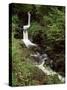 Waterfall on Hoaroak Water, Watersmeet, Lynmouth, Devon, England, United Kingdom-Pearl Bucknall-Stretched Canvas