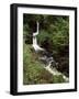 Waterfall on Hoaroak Water, Watersmeet, Lynmouth, Devon, England, United Kingdom-Pearl Bucknall-Framed Photographic Print