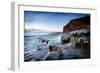 Waterfall on Monknash Beach-Ann Clark Landscapes-Framed Photographic Print