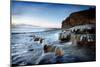 Waterfall on Monknash Beach-Ann Clark Landscapes-Mounted Photographic Print