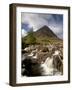 Waterfall on River Coupall, Glen Etive, Near Glencoe, Highland Region, Scotland, UK-Patrick Dieudonne-Framed Photographic Print