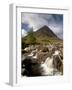 Waterfall on River Coupall, Glen Etive, Near Glencoe, Highland Region, Scotland, UK-Patrick Dieudonne-Framed Photographic Print