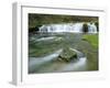 Waterfall on River Lathkill, Lathkill Dale, Peak District National Park, Derbyshire, England-Pearl Bucknell-Framed Photographic Print