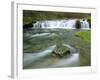 Waterfall on River Lathkill, Lathkill Dale, Peak District National Park, Derbyshire, England-Pearl Bucknell-Framed Photographic Print