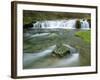 Waterfall on River Lathkill, Lathkill Dale, Peak District National Park, Derbyshire, England-Pearl Bucknell-Framed Photographic Print