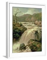 Waterfall on River Neath, South Wales-James Burrell Smith-Framed Giclee Print