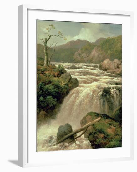 Waterfall on River Neath, South Wales-James Burrell Smith-Framed Giclee Print