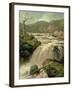 Waterfall on River Neath, South Wales-James Burrell Smith-Framed Giclee Print