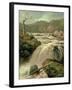 Waterfall on River Neath, South Wales-James Burrell Smith-Framed Giclee Print