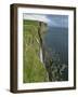 Waterfall over Cliff into the Sea, the Kilt Rock, Isle of Skye, Scotland, United Kingdom, Europe-David Hughes-Framed Photographic Print