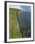 Waterfall over Cliff into the Sea, the Kilt Rock, Isle of Skye, Scotland, United Kingdom, Europe-David Hughes-Framed Photographic Print