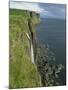 Waterfall over Cliff into the Sea, the Kilt Rock, Isle of Skye, Scotland, United Kingdom, Europe-David Hughes-Mounted Photographic Print