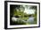 Waterfall, Pond, Bamboo Grove and Straw Roof Hut at West Lake, Hangzhou, Zhejiang, China-Andreas Brandl-Framed Photographic Print