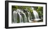 Waterfall Purakaunui Falls, New Zealand-Frank Krahmer-Framed Art Print