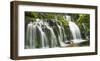 Waterfall Purakaunui Falls, New Zealand-Frank Krahmer-Framed Art Print