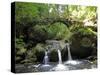 Waterfall Schiessentumpel at Mullerthal, Luxembourg, Europe-Hans Peter Merten-Stretched Canvas