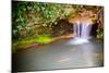 Waterfall Spilling into Coy Fish or Goldfish Pond-Rob Hainer-Mounted Photographic Print