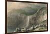 Waterfall & Stone Quarry, Near Boscastle, 1832-William Alexander Le Petit-Framed Giclee Print