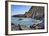 Waterfall, Tresaith Beach, Ceredigion, West Wales, United Kingdom, Europe-Billy Stock-Framed Photographic Print