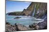 Waterfall, Tresaith Beach, Ceredigion, West Wales, United Kingdom, Europe-Billy Stock-Mounted Photographic Print