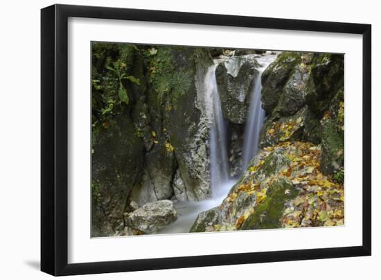 Waterfall, Valea Prapastiilor, Piatra Craiului Np, Transylvania, Carpathian Mountains, Romania-Dörr-Framed Photographic Print