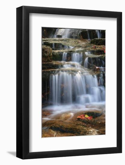 Waterfall Whitecap Stream-Michael Hudson-Framed Art Print