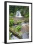 Waterfall with a Fallen Tree, Fairy Glen Rspb Reserve, Inverness-Shire, Scotland, UK, July-Peter Cairns-Framed Photographic Print