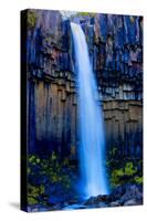 Waterfall with Basalt Shingles-Howard Ruby-Stretched Canvas