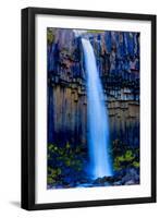 Waterfall with Basalt Shingles-Howard Ruby-Framed Photographic Print