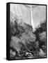 Waterfall, Yosemite National Park, California, 19th Century-Paul Huet-Framed Stretched Canvas