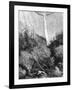 Waterfall, Yosemite National Park, California, 19th Century-Paul Huet-Framed Giclee Print