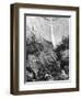 Waterfall, Yosemite National Park, California, 19th Century-Paul Huet-Framed Giclee Print