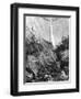 Waterfall, Yosemite National Park, California, 19th Century-Paul Huet-Framed Giclee Print