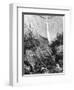 Waterfall, Yosemite National Park, California, 19th Century-Paul Huet-Framed Giclee Print