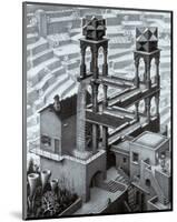 Waterfall-M^ C^ Escher-Mounted Art Print