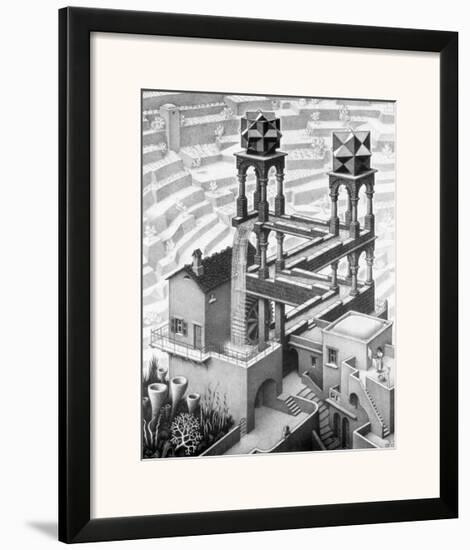 Waterfall-M. C. Escher-Framed Art Print