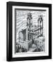 Waterfall-M^ C^ Escher-Framed Art Print