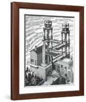 Waterfall-M^ C^ Escher-Framed Art Print